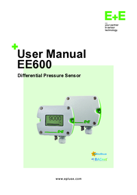 Thumbnail of document Manual - EE600 Differential Pressure Sensor